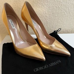 100% Calf Leather Giorgio Armani heels